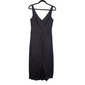 Celebrate DB Studio Size 8 Cinch Waist Draped Maxi Dress‎ Black Special Occasion
